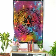 Mandala indien nouveau Budda maison déco jet hippie tapisserie ethnique mural...