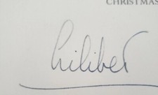 Ultra Rare Reine Elizabeth II Signé Lilibet Autographe Royalty Document Carte GB