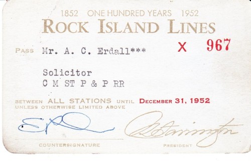 1952 rock island lines rail - rock,