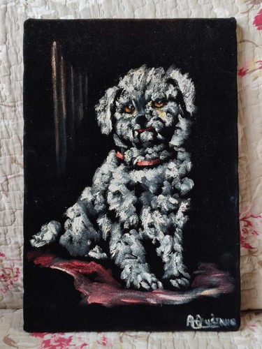 Ancien tableau huile - tableau, sur