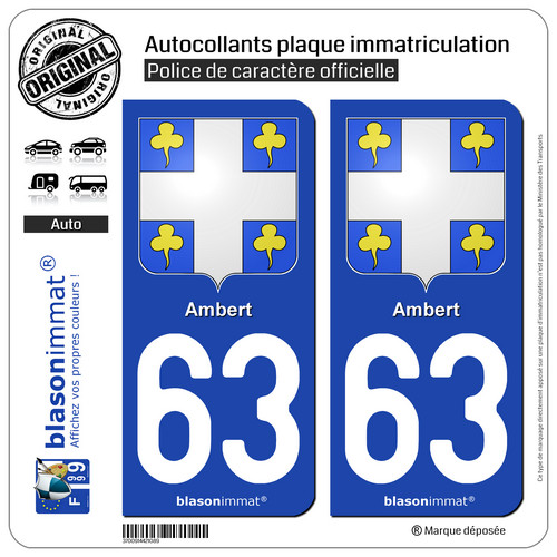 Stickers autocollant plaque - 2,