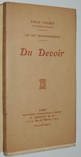 E. FAGUET LES DIX COMMANDEMENTS  Du Devoir  E.O. un des 12 sur Japon impérial