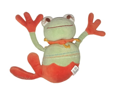 Peluche doudou grenouille - peluche,