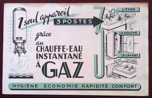 Buvard chauffe eau - buvard, chauffe-eau