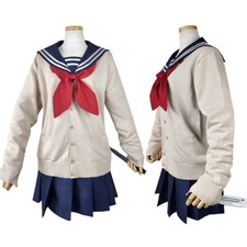 My Hero Academia Cosplay Costume Himiko Toga JK Uniform Sweater Coat Full Set