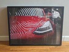 Picture Frame Tesla IKEA Ribba 28 X 20 Large Model Y Ultra Red Ad Decor Elon 