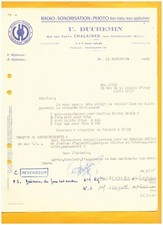 CHALAINES (55) MATERIALS RADIO CAMERA SOUND "U. DUCHEMIN" in 1961