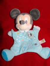 Doudou Marionnette Mickey Bleu