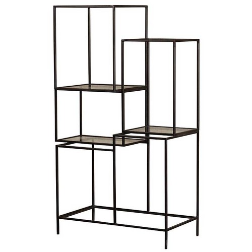 Etagère fer noir - , asymétrique
