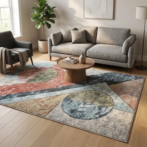 Tapis salon coloré funny - de,