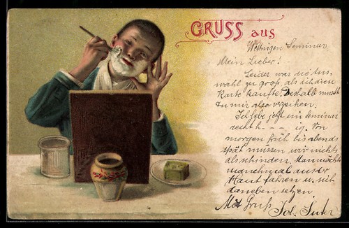 Lithographie jeune homme - lithographie,