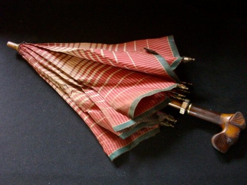 Parapluie ancien tête - parapluie, de