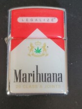 Briquet metal marihuana neuf - briquet,