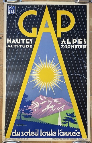 Affiche ancienne plm ski - plm,