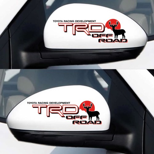 Autocollants rétroviseur trd - rétroviseur,