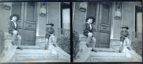 Scoutisme plaque photo verre - scoutisme,
