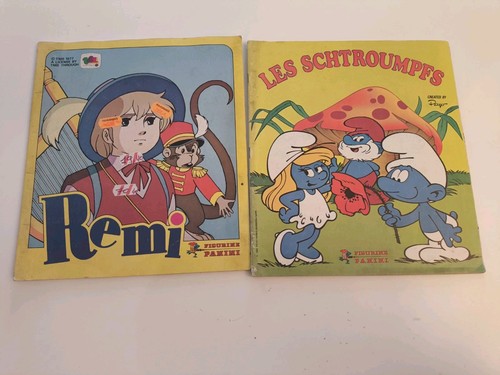 Lot album panini schtroumpfs - lot,