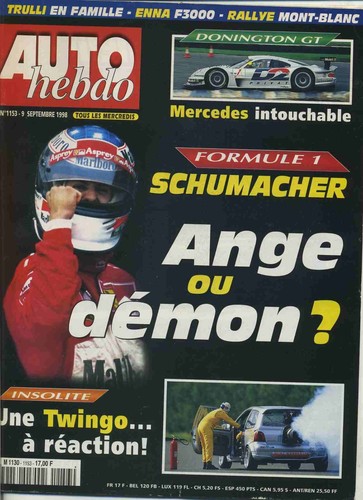 Auto hebdo 1153 09 - auto, 09/09/1998