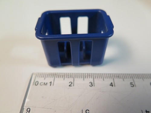 Caisse porte bouteille bleue - caisse,