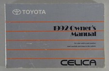 Owner's Manual/Manualbook Toyota Celica T18 from 1991
