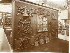 France, Paris, chimney lights, ironwork accessories vintage albumen prin