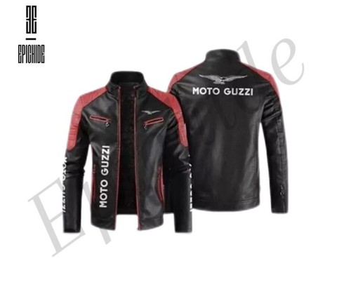 Moto guzzi black - , leather