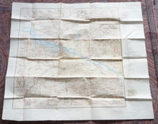 German WWII WW2 Military Map Ostfront Ukraine Krementschug Dniepr RARE