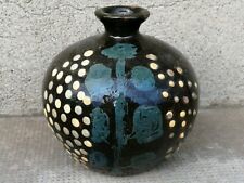 Ancien vase poterie savoie ? art populaire arbre neige pottery 