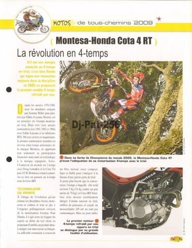 Fiche moto montesa - moto, honda
