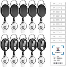 Lot de 10 porte-badges