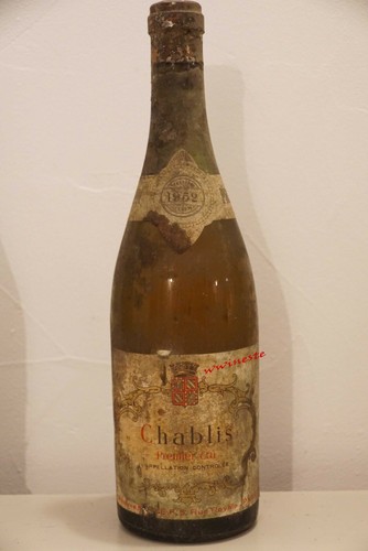 Vin bourgogne chablis - bourgogne, 1952
