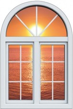 Sticker Fenêtre trompe l'oeil