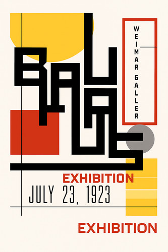 Affiche poster bauhaus 23 - poster,
