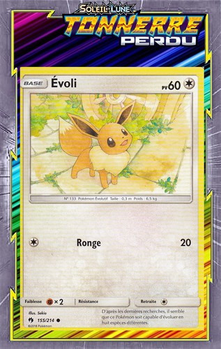 Evoli sl08 tonnerre - -, perdu