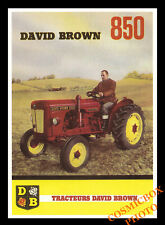 Carte postale affiche publicité tracteurs DAVID BROWN 850 postcard Tractor pub 