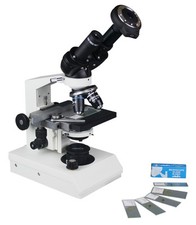 Microscope Biologique Professionnel Avec Caméra USB 3Mp Et Logiciel De Mesure