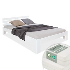 Lit en bois 160x200 blanc avec