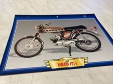 Yamaha 50 FS1-E Fizzy FS1 1975 fiche carte moto passion collection Atlas
