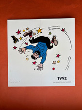 HERGE TINTIN CARTE DE VOEUX CASTERMAN 1992 TTBE