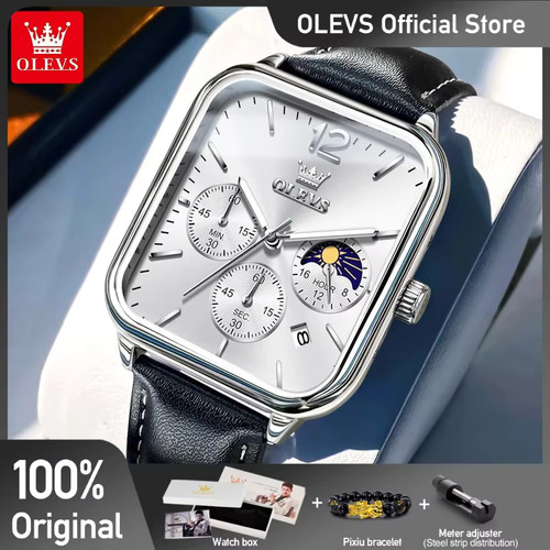 Montre carrée cuir - montre,