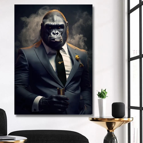 Tableau pop art singe - art,
