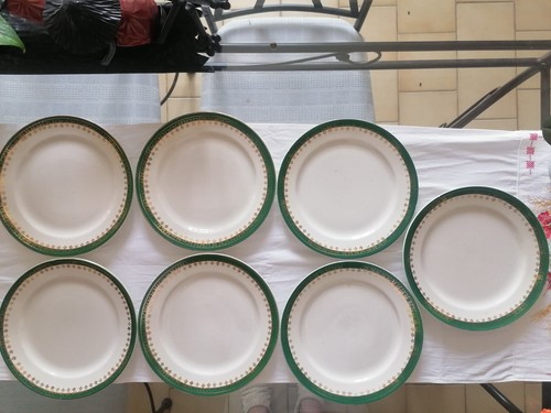 Lot assiettes plates - de, 7