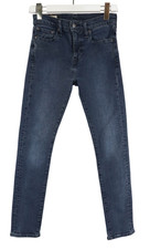 Levi's Lot 510 Premium Big E Hommes Jeans W27/L30 Bleu Fin Délavé Zip Fly Étiré