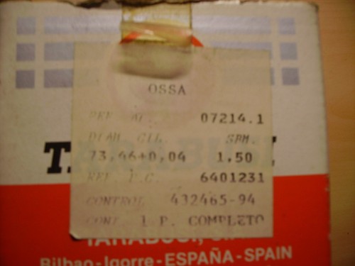Piston ossa 5mm - ossa, +1,5mm