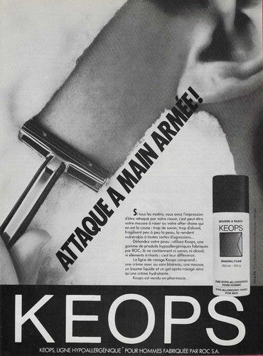 Publicité papier mousse à - -,