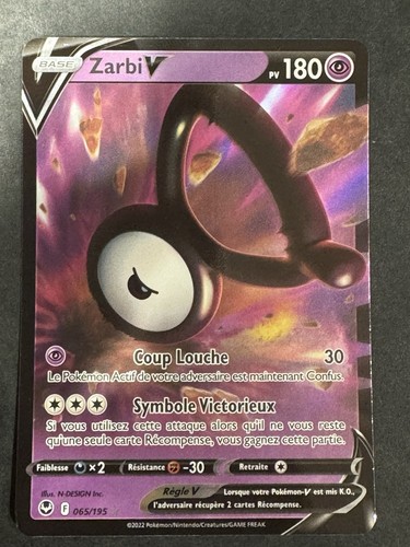 Carte pokémon zarbi v - carte,