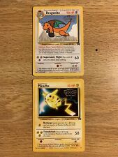Pikachu and Dragonite Black Star Promo Cards - RARE 1st Movie Promo - NM/VG