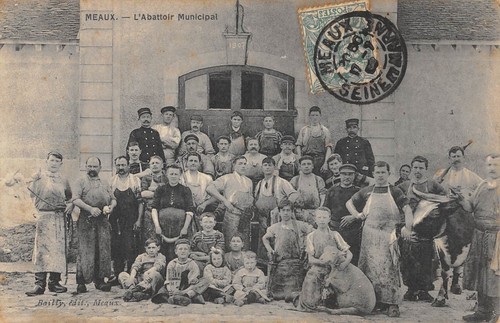 Cpa meaux l - cpa, l'abattoir