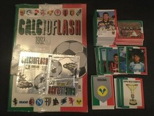 SET COMPLETO + ALBUM VUOTO EUROFLASH FIGURINE CALCIO EUROFLASH 92 1992 NO PANINI