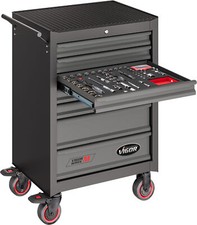 TOP PROMO SERVANTE D'ATELIER COMPLETE VIGOR 219 OUTILS AVEC TAPIS DE RANGEMENT